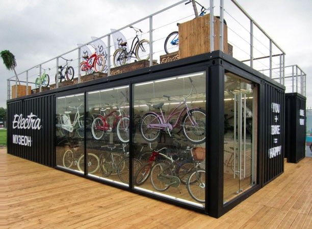 Commerce de Vélos en Container.
